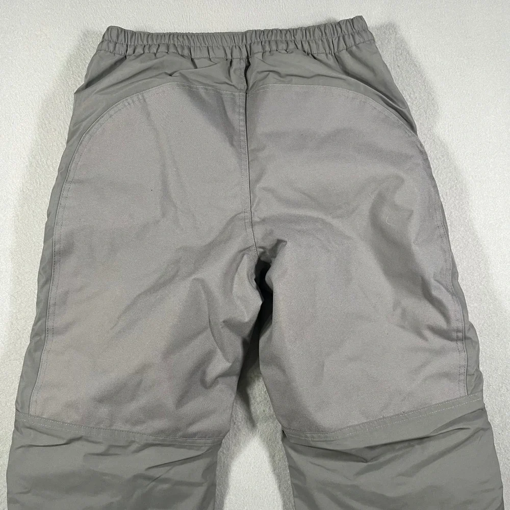 Lands End Kids squall Gray Grow A Long Ski Snow Pants sz 14 Waterproof Insulated